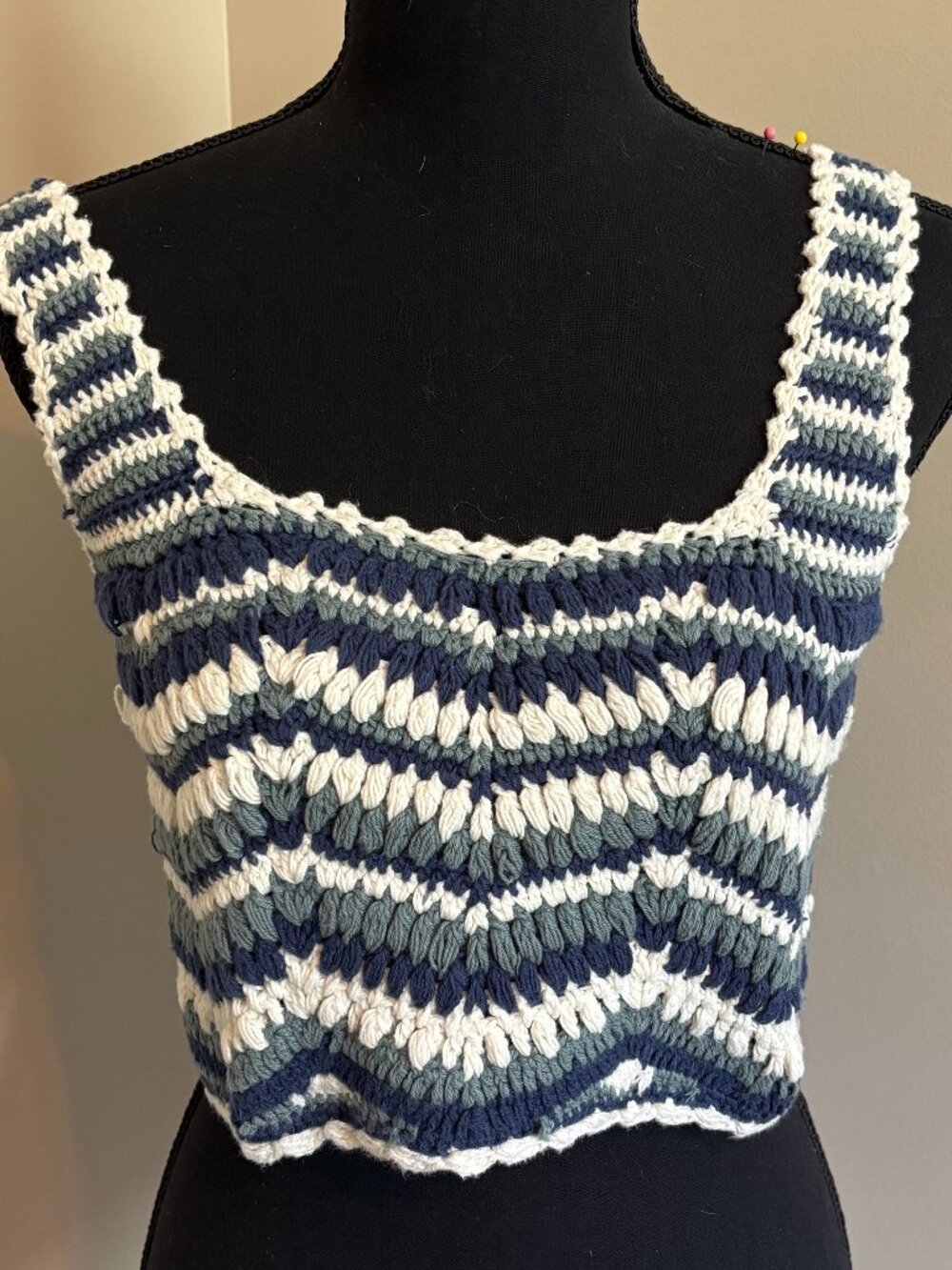 Lucky Brand Crochet Mid-Drift Top